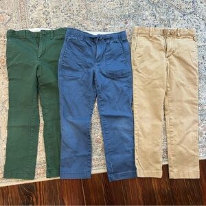 J. Crew Boy Chino Pants (3 pairs)